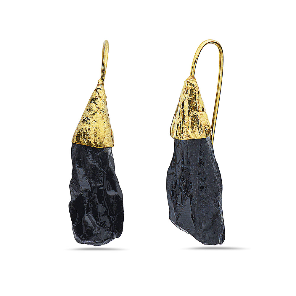 Black Natural Stone Earring