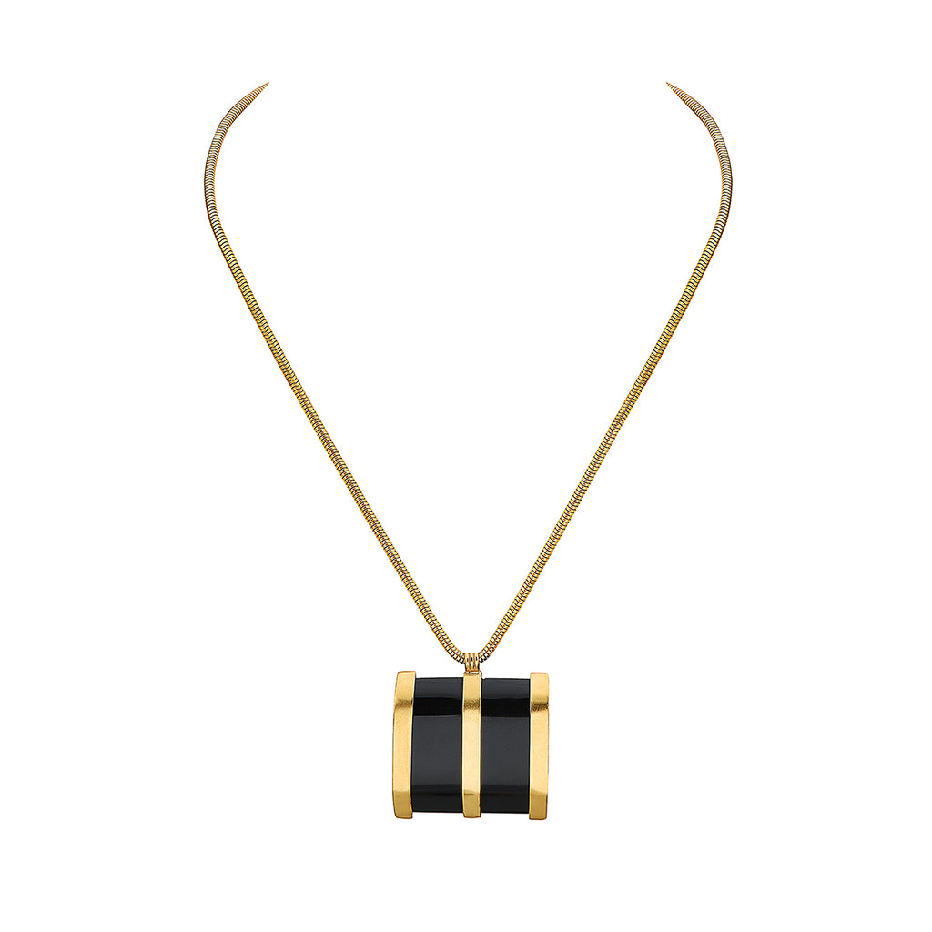 Versaii Onyx Box Necklace