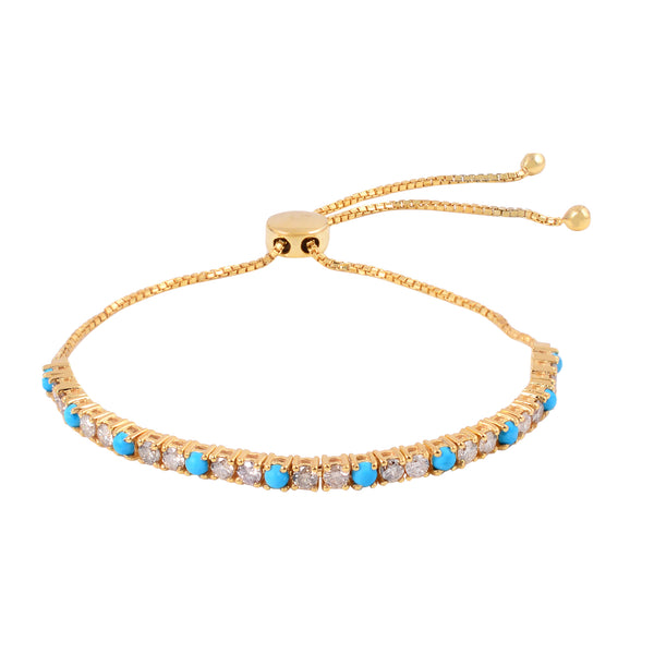 Clair Diamond and Turquoise Bracelet