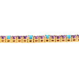 Clair Amethyst and Turquoise Bracelet