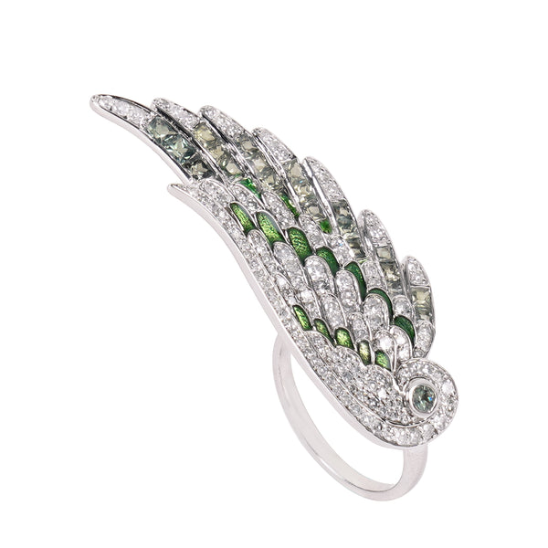Angelique' Green Sapphire Ring