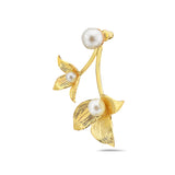 Daisy Flower Pearl Earring